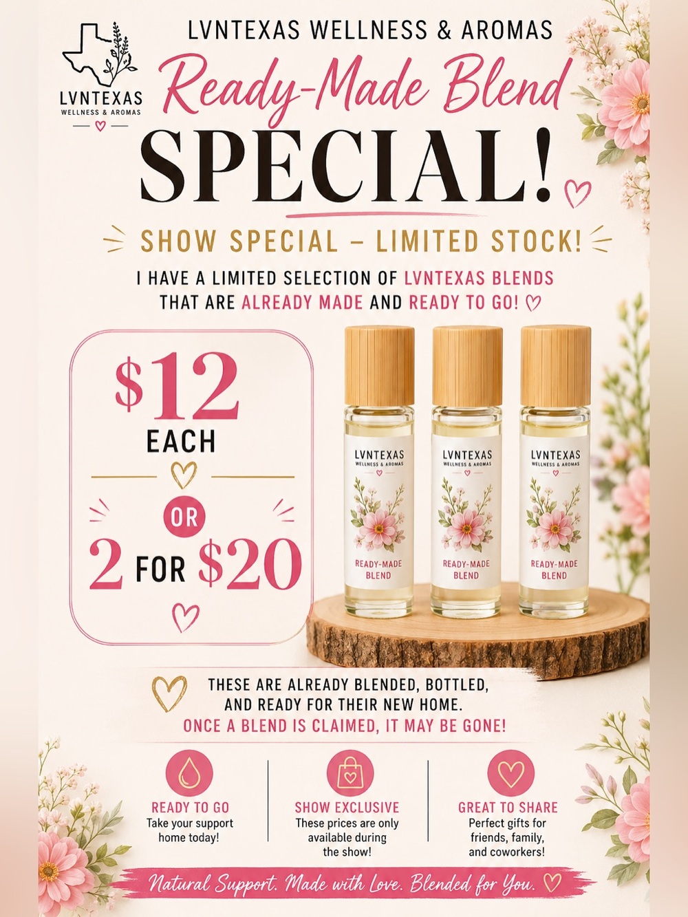 NWT 🔥 READY-MADE BLEND SPECIAL 🌿 $12 EACH OR 2 FOR $20 🔥YOUNG LIVING